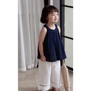 [B&G] Sét bộ áo linen bi mềm kèm quần dài kaki cao cấp mùa hè cho bé gái từ 12-45kg(2-12 tuổi)