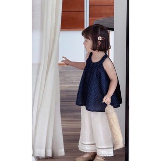 [B&G] Sét bộ áo linen bi mềm kèm quần dài kaki cao cấp mùa hè cho bé gái từ 12-45kg(2-12 tuổi)