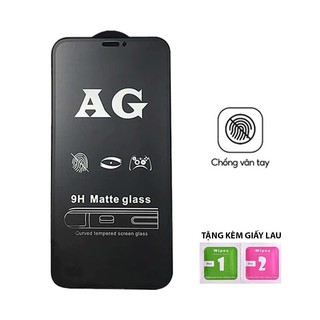 Kính Cường Lực iPhone 9D Chống Vân Tay Full Màn - Ốp lưng iP 6/6s/7/8/Plus/X/XS/XR/11/12/13/14/15/16/17Pro/Max/Mini/Air