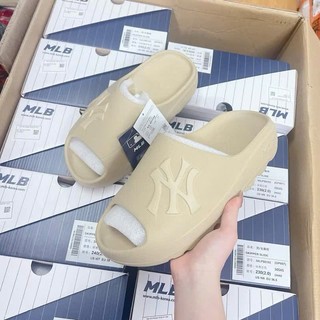 Dép Bánh Mì MLB Skipper Slide New Cao 4P Đúc Nguyên Khối Chống Thấm Nước Siêu Êm Siêu Nhẹ, Dép Nam Nữ