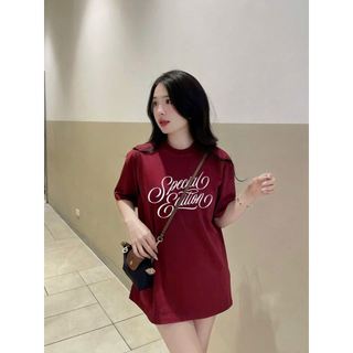 Áo Thun Nữ Chepol Cao Cấp, Form Rộng, In Chữ Nổi , Áo Phông Chất Cotton Co Dãn 4 chiều, Mềm Mịn, Dày Dặn- CP_x9055