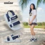 SANDANI Dép Sandal Nam Nữ (Unisex) S1 CÁ VOI XANH - Đế Êm Chống Trơn, Đi Học - BẢO HÀNH 1 NĂM