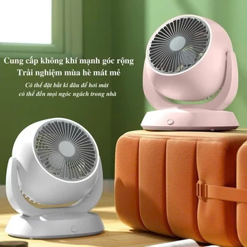 Quạt Gấp Gọn Super 3 Tốc Độ Gió, Quạt Mini Để Bàn Xoay 180 Độ, Có Thể Kéo Dài Gấp Gọn - SUPPERXANH