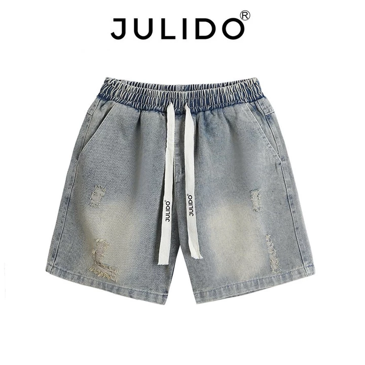 Quần short jean nam chất liệu jean mềm thoáng mát
