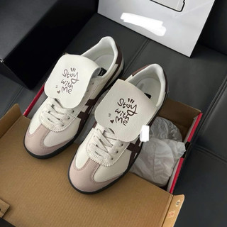 Giày đế bệt bigsize nữ cổ thấp mùa hè Onit_suka Ti_ger màu be nâu stay with me cao cấp , sneaker thời trang big size