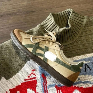 Giày thời trang đế bệt bigsize nam nữ cổ thấp mùa hè 2025 Onit_suka Ti_ger đế gum cao cấp , sneaker thời trang màu rêu