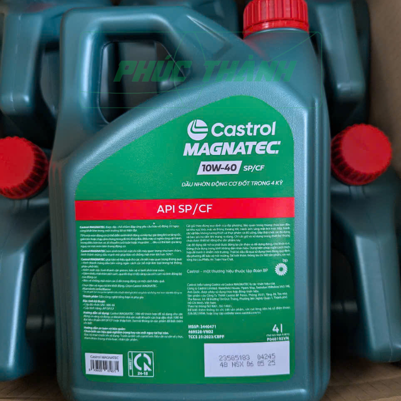 [HÀNG CHÍNH HÃNG] Dầu Nhớt Ô-Tô Tổng Hợp Castrol Magnatec 10W40 API SP/CF 4L  - Mẫu mới