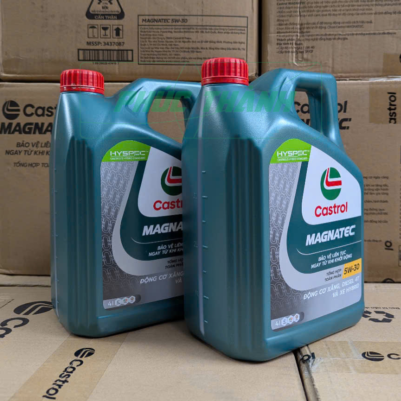 [HÀNG CHÍNH HÃNG] Dầu Nhớt Ô Tô Castrol Magnatec 5W30 API SP/CF ILSAC GF-6 4Lit - Mẫu Mới