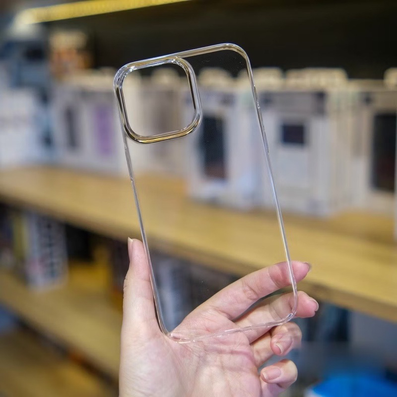 ốp Lưng iPhone KiNGBON PC Nhựa Trong Suốt Bảo Vệ Camera Chống Ố Vàng cho iP 11 đến 17 Pro Max