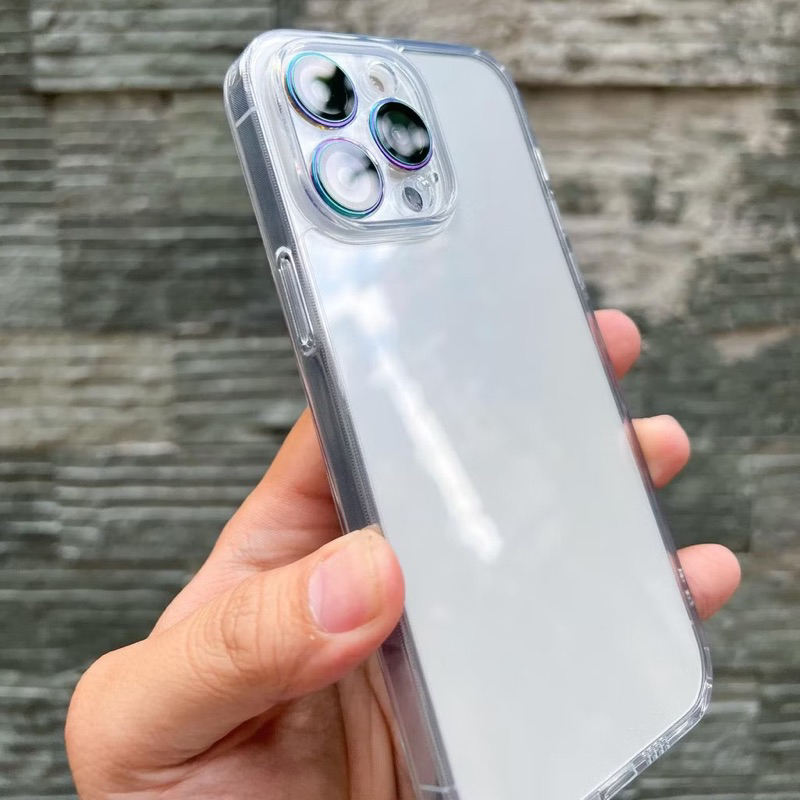 ốp Lưng iPhone KiNGBON PC Nhựa Trong Suốt Bảo Vệ Camera Chống Ố Vàng cho iP 11 đến 17 Pro Max