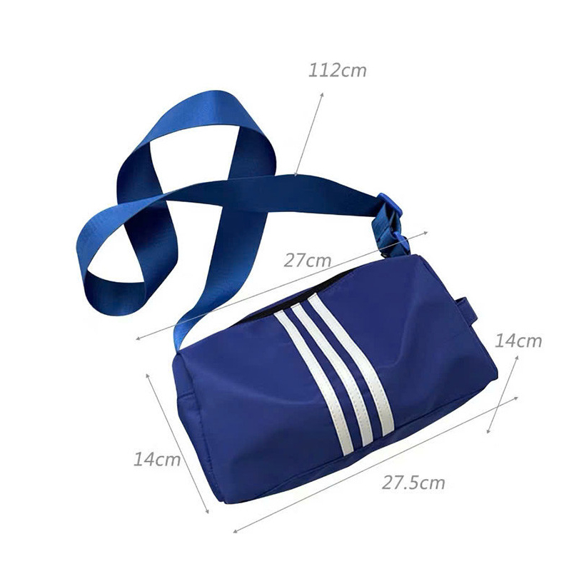 Túi đeo vai hình gối unisex 3 sọc lớn D2 và 3 sọc nhỏ D1 vải cao cấp chống mài mòn [CÓ BẢO HÀNH]
