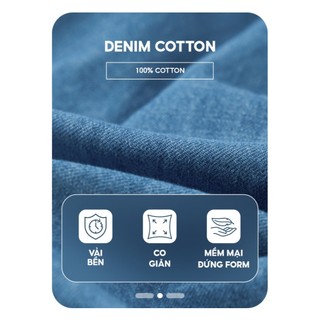 Quần jeans giấy bé gái YODY ống rộng có độ bền cao, thấm hút tốt GTJE25S009