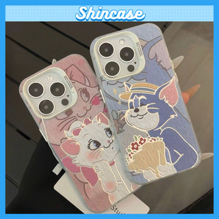 Ốp Lưng iPhone Couple Cat IMD Cứng Trắng, Chống Sốc, Bảo Vệ Camera- iP 7/8/Plus/X/XS/XR/11/12/13/14/15/16/17/Pro/Max/Air