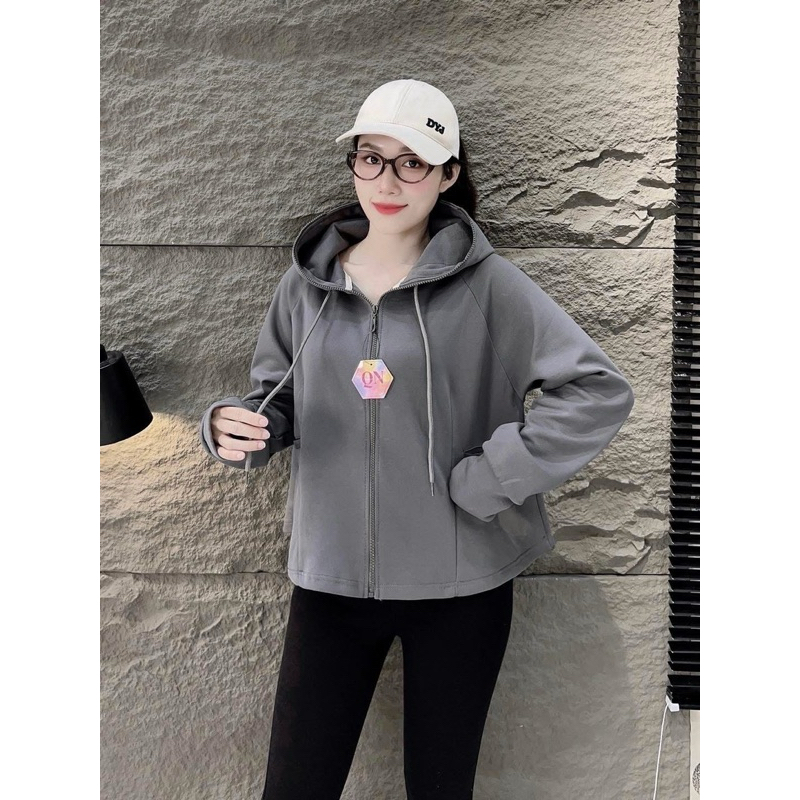 Áo khoác nữ form xoè, Vải cotton pc mềm mát, chống nắng - X3