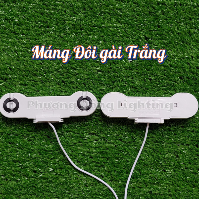 Đầu Máng Đèn LED T8 Đơn, Đôi có dây, Nhựa PC Chống Cháy
