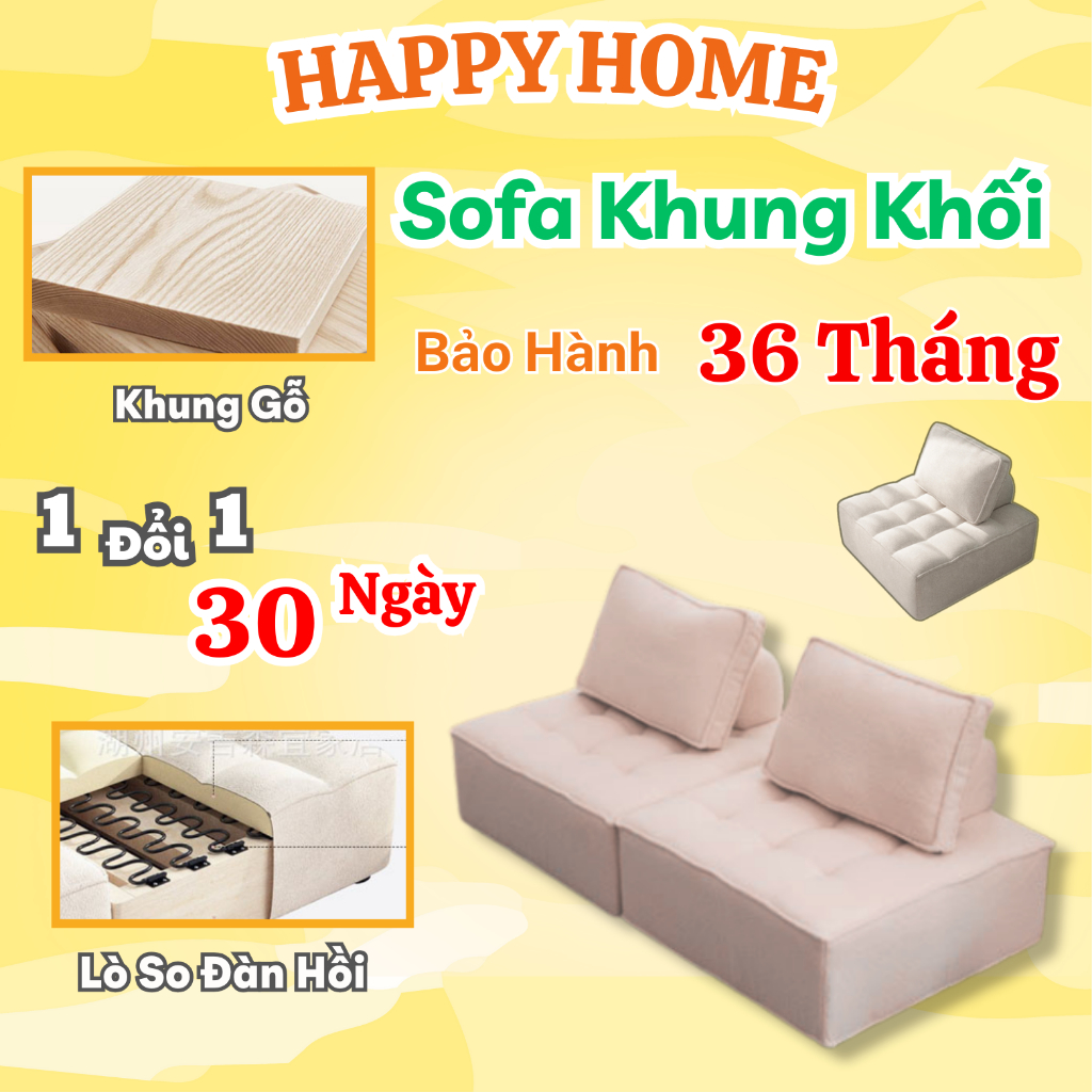 [Thanh Lý Nghỉ Bán] Sofa Phòng Khách, Sopha Khối Sang Trọng Mini Kiểu ...
