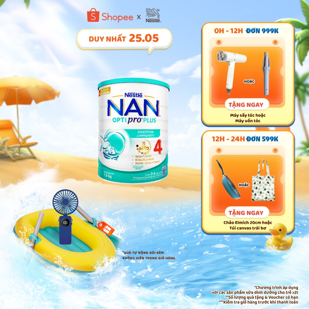 Ảnh Sữa bột Nestlé NAN OPTIPRO PLUS 4 1500g/lon với 5HMO Giúp tiêu hóa tốt 1