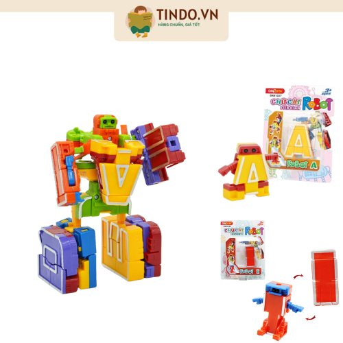 Đồ Chơi DUKA - Chữ Cái Biến Hình - Lắp Ghép ROBOT (Từ A Tới I)