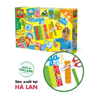 [Hà Lan] - Đồ chơi cắt dán thủ công cho bé 3-6 tuổi - Thương hiệu SES Creative