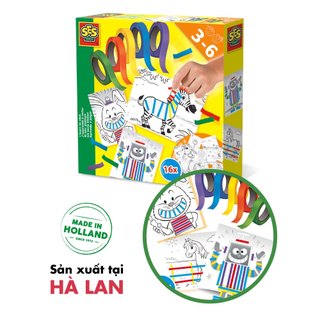 [Hà Lan] - Đồ chơi cắt dán thủ công cho bé 3-6 tuổi - Thương hiệu SES Creative
