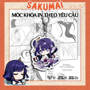 Móc Khoá, Móc Chìa Khoá Genshin Impact Ver Tiên Cá Được In 2 Mặt Chất Liệu Acrylic Trong Suốt Cực Đáng Yêu - SakuMai