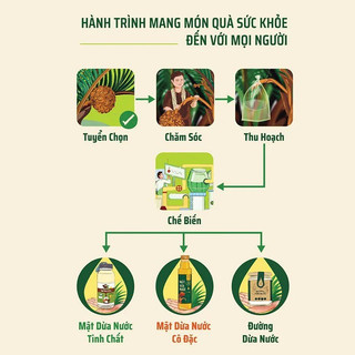 Mật dừa nước cô đặc hữu cơ VIETNIPA dùng thay thế mật ong, mật mía, đường ăn kiêng