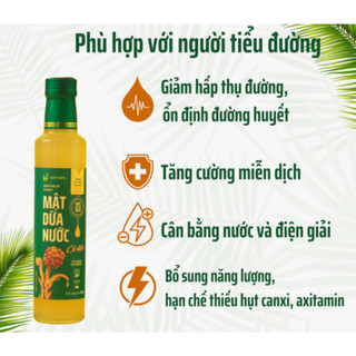 Mật dừa nước cô đặc hữu cơ VIETNIPA dùng thay thế mật ong, mật mía, đường ăn kiêng