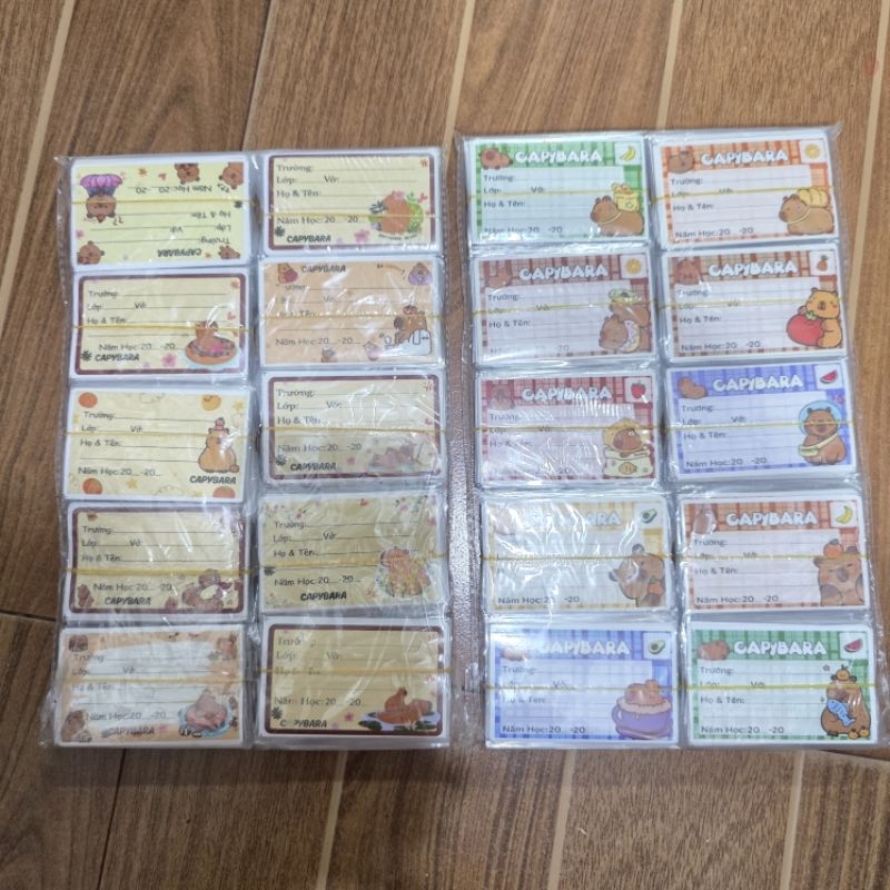 100 nhãn vở capybara dễ thương(1hình) | Shopee Việt Nam