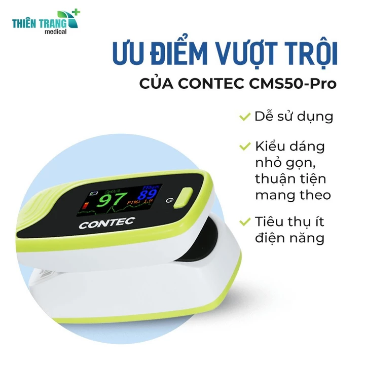 Máy đo oxy SPO2 đa chức năng - CMS50D1 Pro Contec