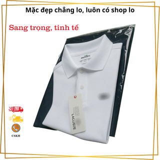 Áo Polo Nam Trắng – Vải Cá Sấu Cotton Mịn Mát – Form Regular Fit – Thoáng Mát, Lịch Sự, Dễ Phối