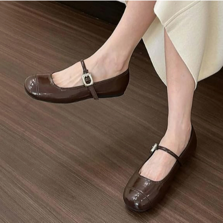 Giày Mary Jane Búp Bê Nữ, Giày Nữ Bệt Phối Quai Ngang, Khuy Cài Chất Lượng Dễ Phối Đồ Phù Hợp Với Mọi Lứa Tuối  || N03