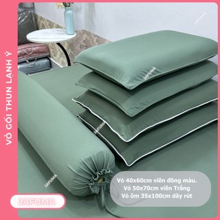 Vỏ gối nằm, vỏ gối ôm 40x60, 50x70 chất vải Thun Lạnh Ý cao cấp |JAFUMA|
