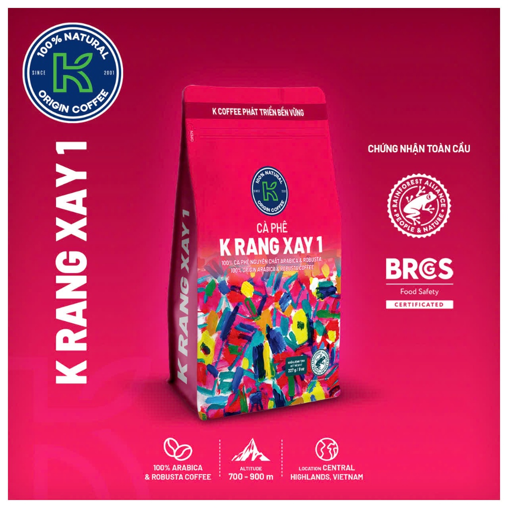 Cà Phê Rang Xay Nguyên Chất K Rang Xay 1 (30% Arabica và 70% Robusta ...