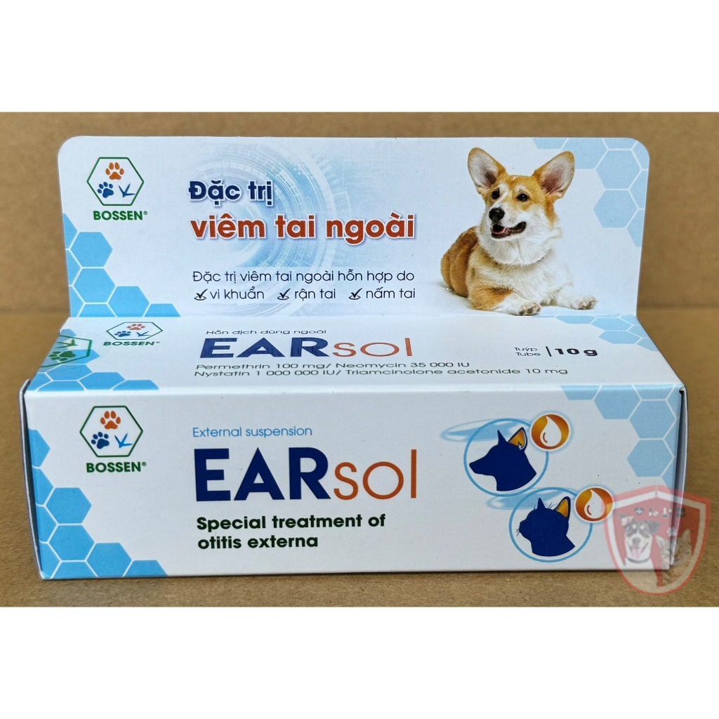 Earsol - BOSSEN - Dung dịch nhỏ tai giảm viêm tai, nấm tai, rận tai cho ...