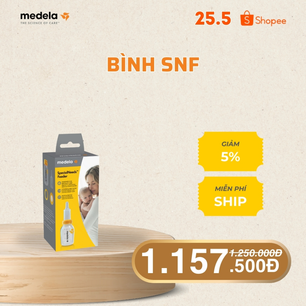 Ảnh Medela - bình sữa cho trẻ bú yếu, hở hàm ếch, sinh non thiếu tháng 150ml 1