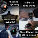 Đồng Hồ Đo Đường Huyết Không Xâm Lấn – Đồng Hồ Thông Minh Theo Dõi Sức Khỏe, Huyết Áp, Oxy Máu, Nhịp Tim, Thể Thao — ảnh 6
