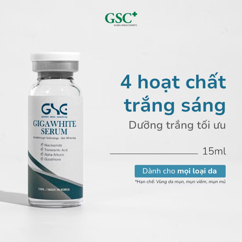 Tinh chất trắng sáng GSC GIGA WHITE SERUM, Mờ nám, đều màu da- Lọ 15ml ...
