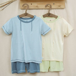 Bộ ngắn tay cài vai Bambus - BU Baby - BBB130110 | Quần áo chính hãng Bubaby