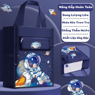 Túi Sách Đi Học Cho Bé Hình Gấu Trúc Phi Hành Công Chúa Dễ Thương - Túi Kèm Dây Đeo Chắc Chắn Nhiều Ngăn Cho Bé Đi Học