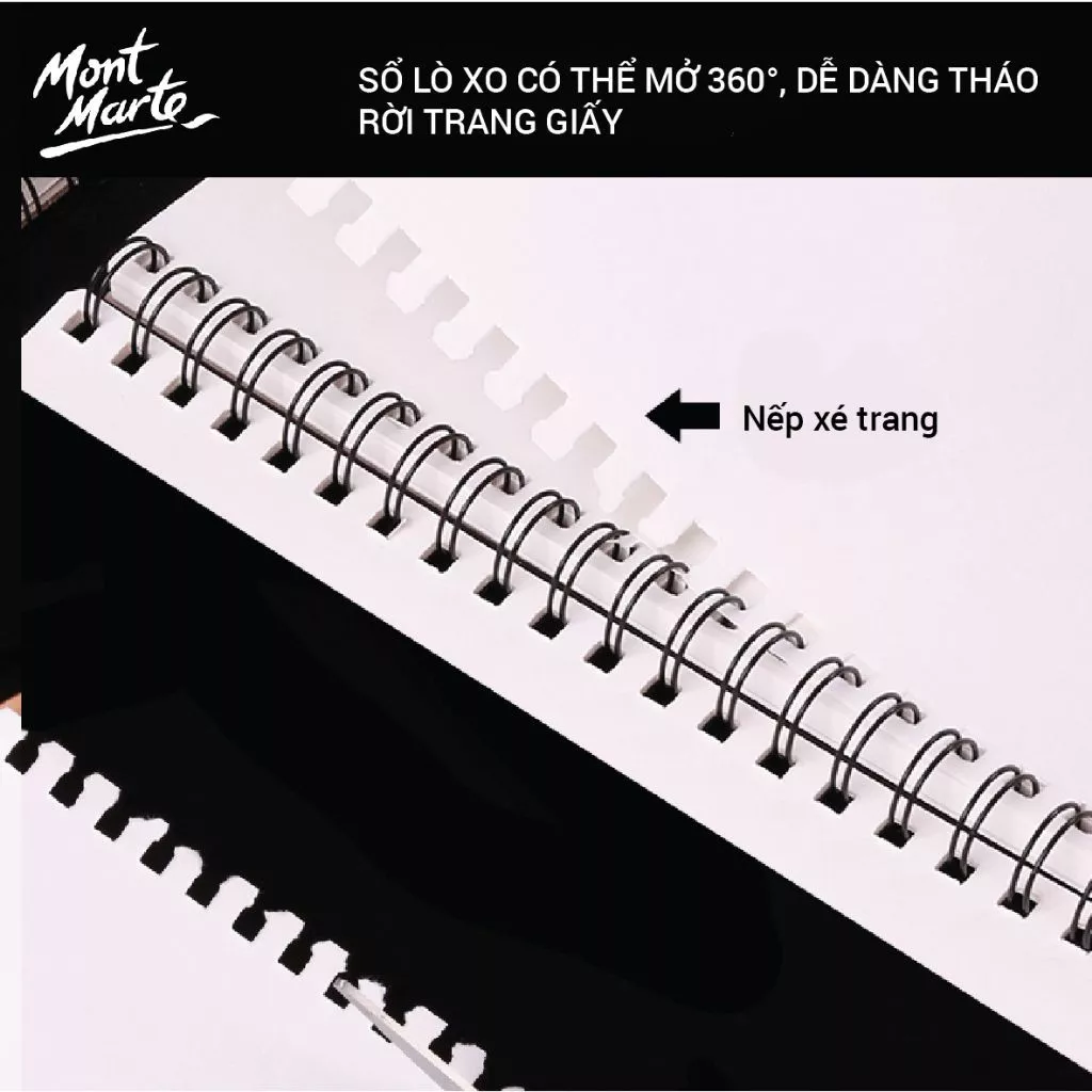 Sổ Vẽ Mont Marte Sketch Visual Art Diary Mont Marte A4 120 Tờ Định Lượng 110gsm Hàng Chính Hãng