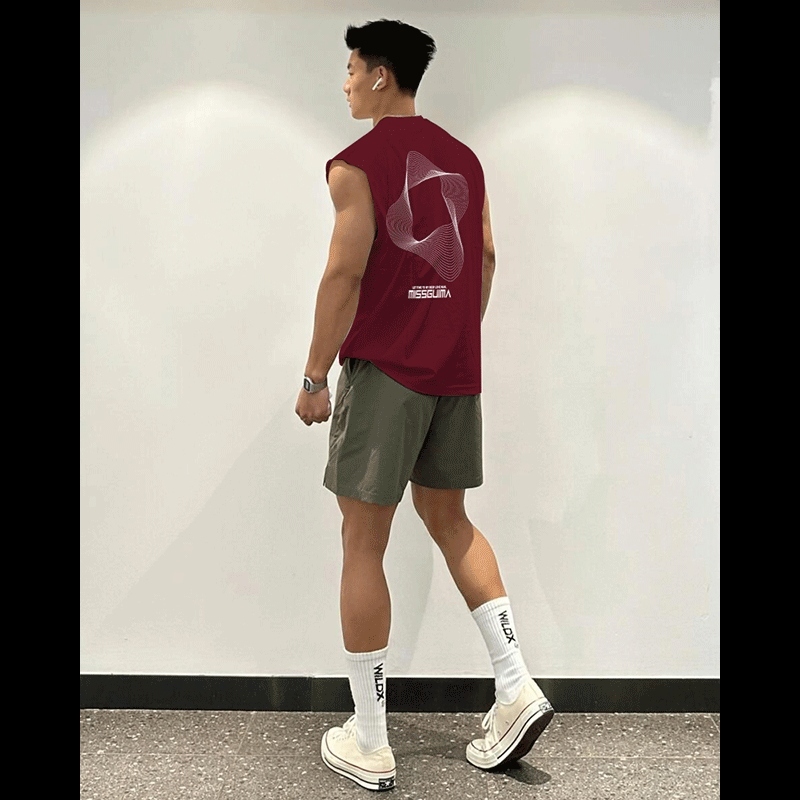 Áo Tank Top Nam Nữ RedLabel In Họa Tiết AXGU, Áo Ba Lỗ Sát Nách Nam Nữ Cotton Cá Tính TT48