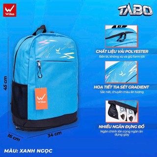 Balo Wika Tabo ,Chất Liệu Cao Cấp,Ngăn Đựng Rộng Rãi Họa Tiết Sắc Nết,Bền Bỉ,Tiện Lợi
