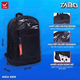 Balo Wika Tabo ,Chất Liệu Cao Cấp,Ngăn Đựng Rộng Rãi Họa Tiết Sắc Nết,Bền Bỉ,Tiện Lợi