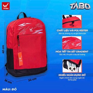 Balo Wika Tabo ,Chất Liệu Cao Cấp,Ngăn Đựng Rộng Rãi Họa Tiết Sắc Nết,Bền Bỉ,Tiện Lợi