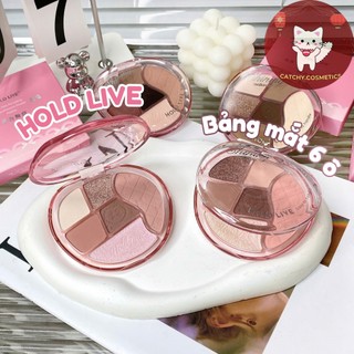 [HOLD LIVE] Bảng Phấn Mắt Hold Live 6 Ô Quả Đào Vỏ Hồng Nơ, Comprehensive Palette, 14.8g (HL771)