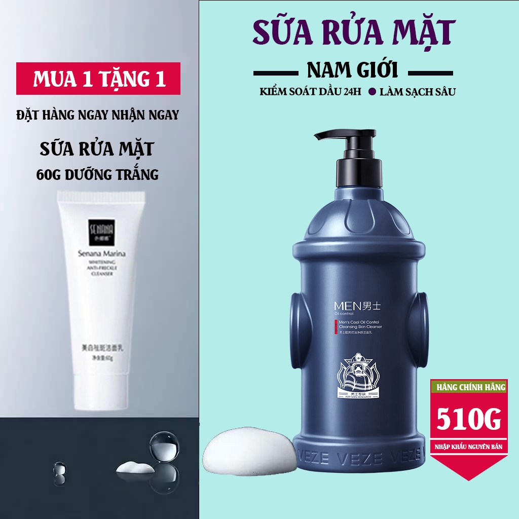 🔥【Mua 1 Tặng 1】Sữa Rửa Mặt Nam Tràm Trà  Axit Salicylic 510g - Kiềm Dầu 24H, Giảm Mụn，Làm Sạch Sâu Da Dầu Mụn【freeship】