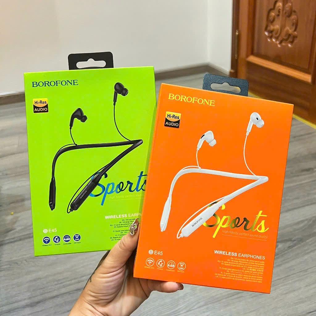 Tai nghe quàng cổ Borofone PRAMI - Trải nghiệm âm nhạc đỉnh cao với Bluetooth, pin 20 giờ - PRAMI051