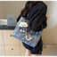 Túi Xách Vải Canvas Màu JEANS mix dây xích