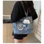 Túi Xách Vải Canvas Màu JEANS mix dây xích