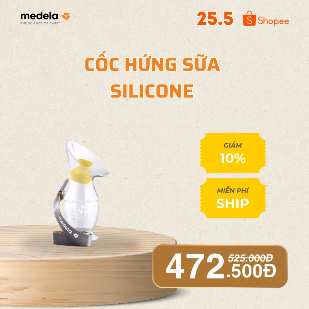 Ảnh Cốc hứng sữa silicon Medela | Hứng sữa rảnh tay 1